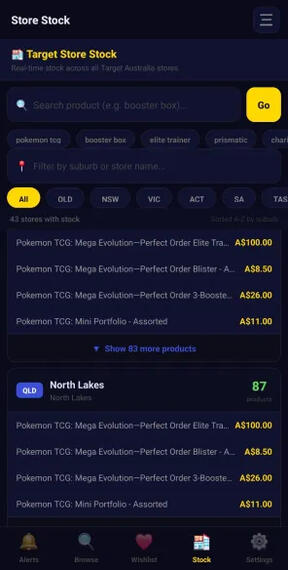 Real time Target stock tracker!